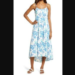 CHARLES HENRY Floral High/Low Tiered Sundress